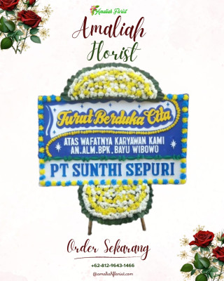 Papan Bunga Duka di Ciganjur