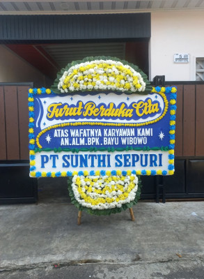 Papan Bunga Duka di Ciganjur