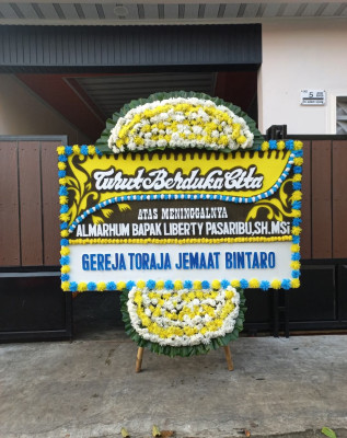 Papan Bunga Duka di Ciganjur