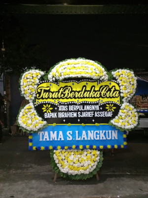 Papan Bunga Duka di Ciganjur
