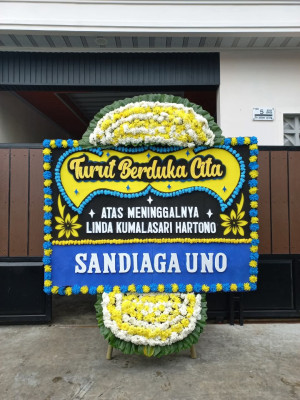 Papan Bunga Duka di Ciganjur
