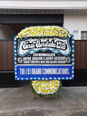 Papan Bunga Duka di Ciganjur